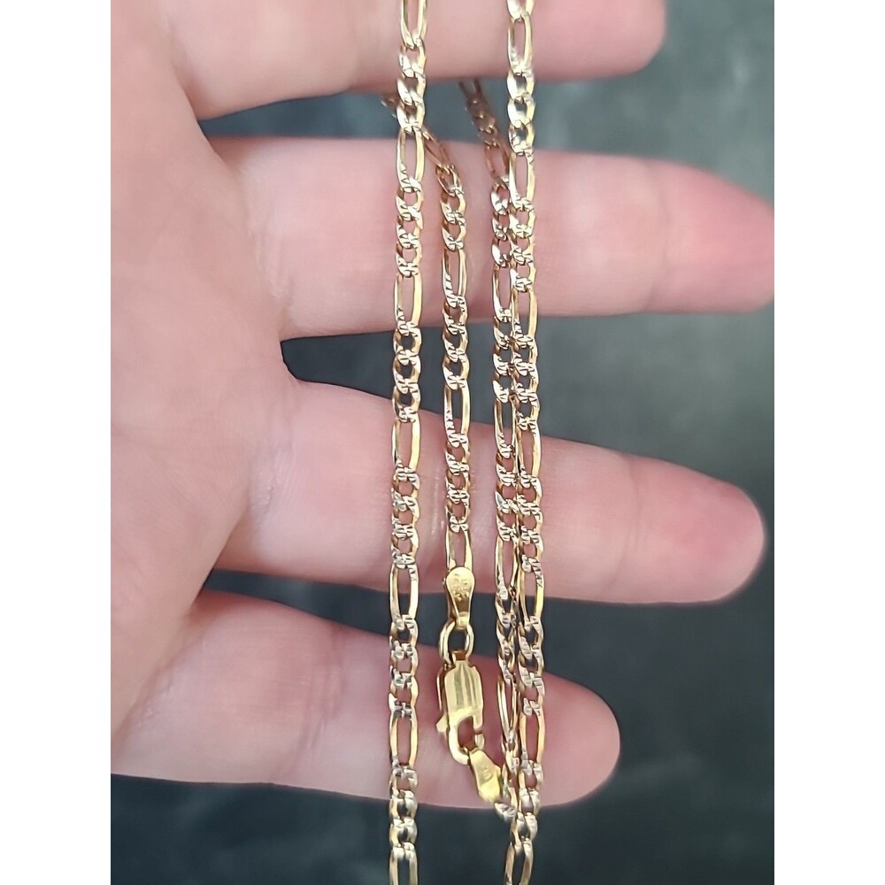 P. LUX Italian Gold Plated 925 Sterling Silver Chain Necklace Vintage